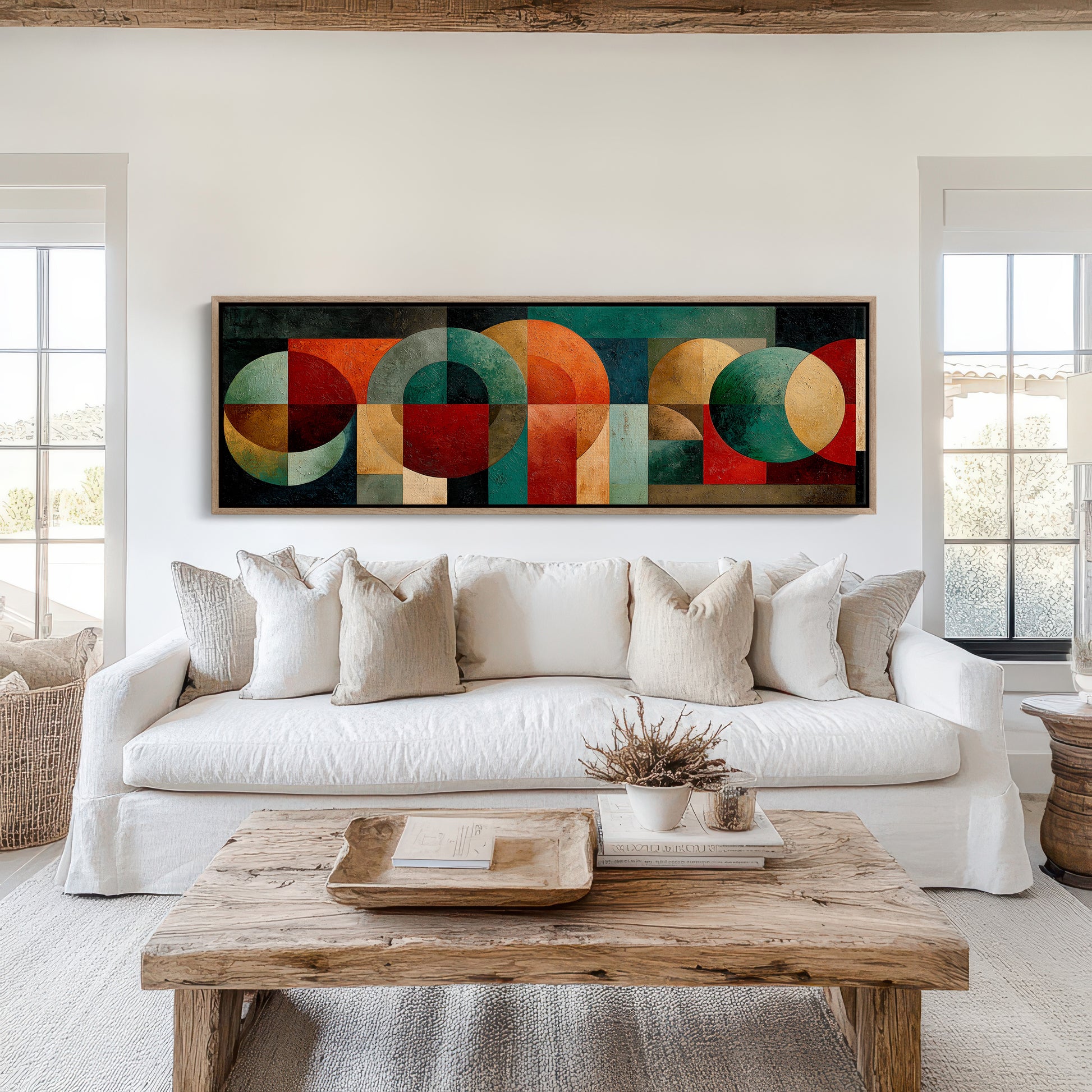 Mid Century Geometry In Earth Tones