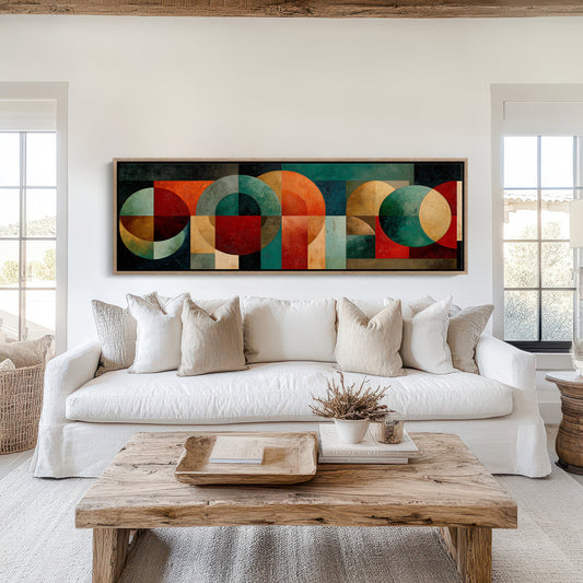 Mid Century Geometry In Earth Tones