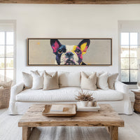 Color Burst Boston Terrier Portrait