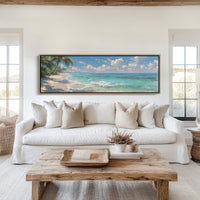 Waves Along a Sunlit Shore