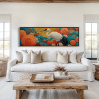 Crane Among the Coral Garden