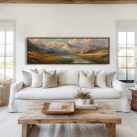 Golden Valley Beneath Alpine Peaks