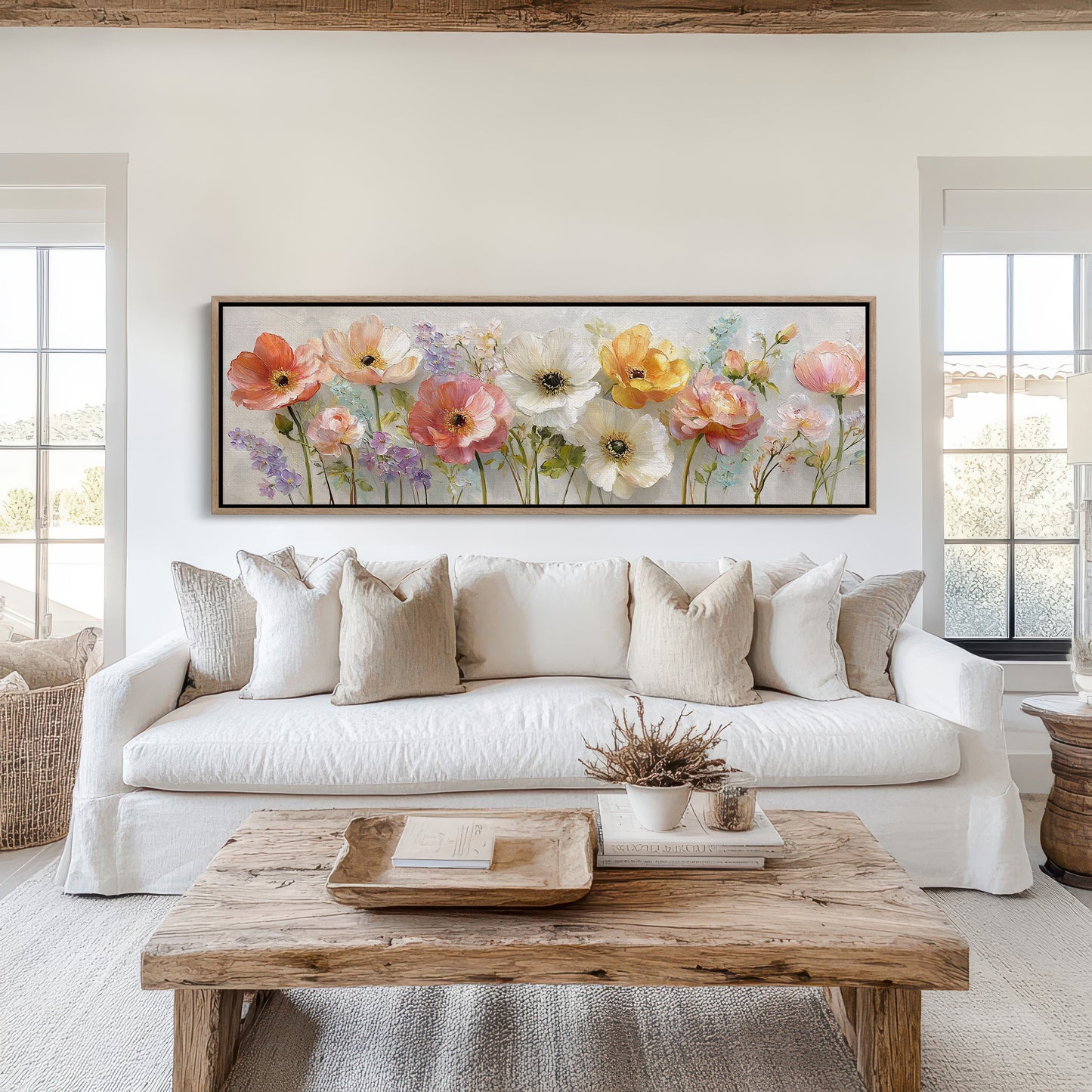 Garden Blooms In Soft Pastel Light