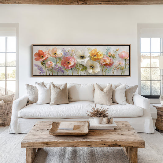 Garden Blooms In Soft Pastel Light