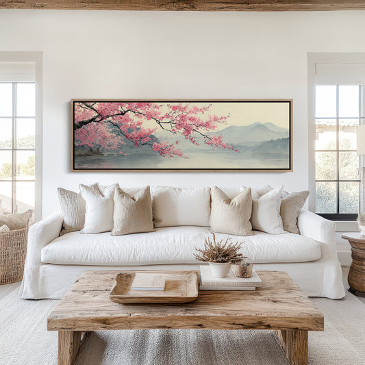 Cherry Blossoms Over Quiet Waters