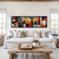 Geometric Harmony In Bold Color
