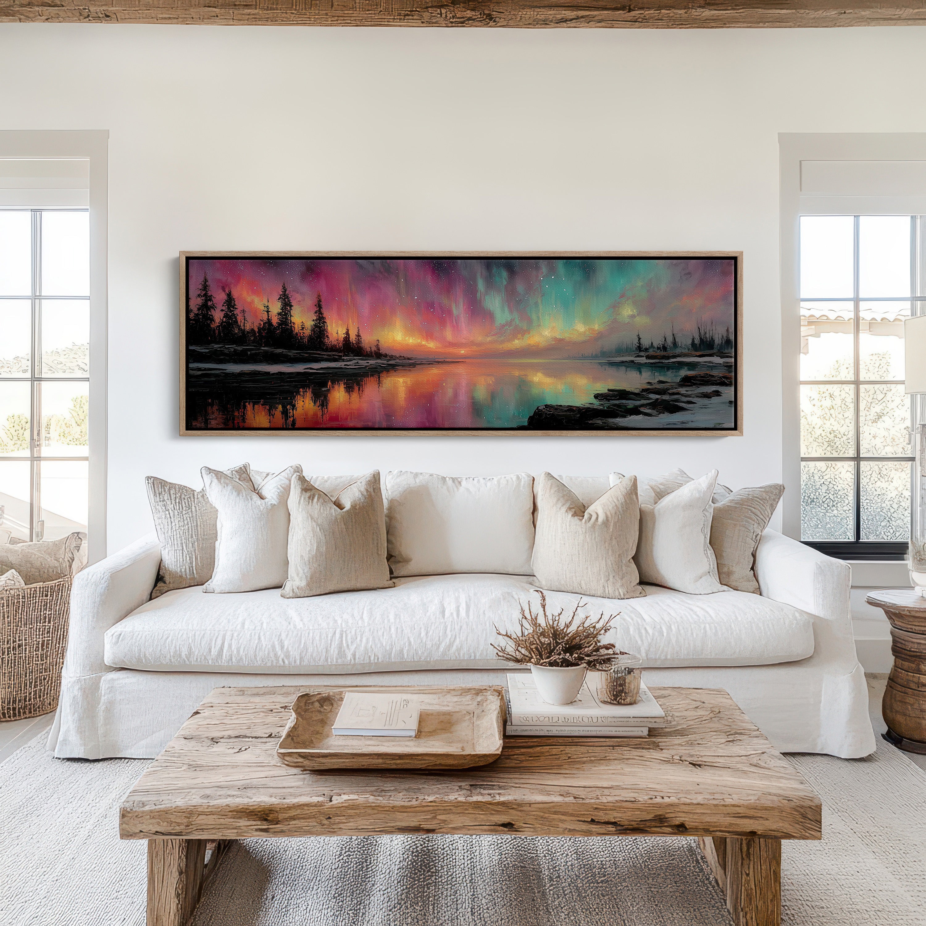 Northern Lights Over Still Waters