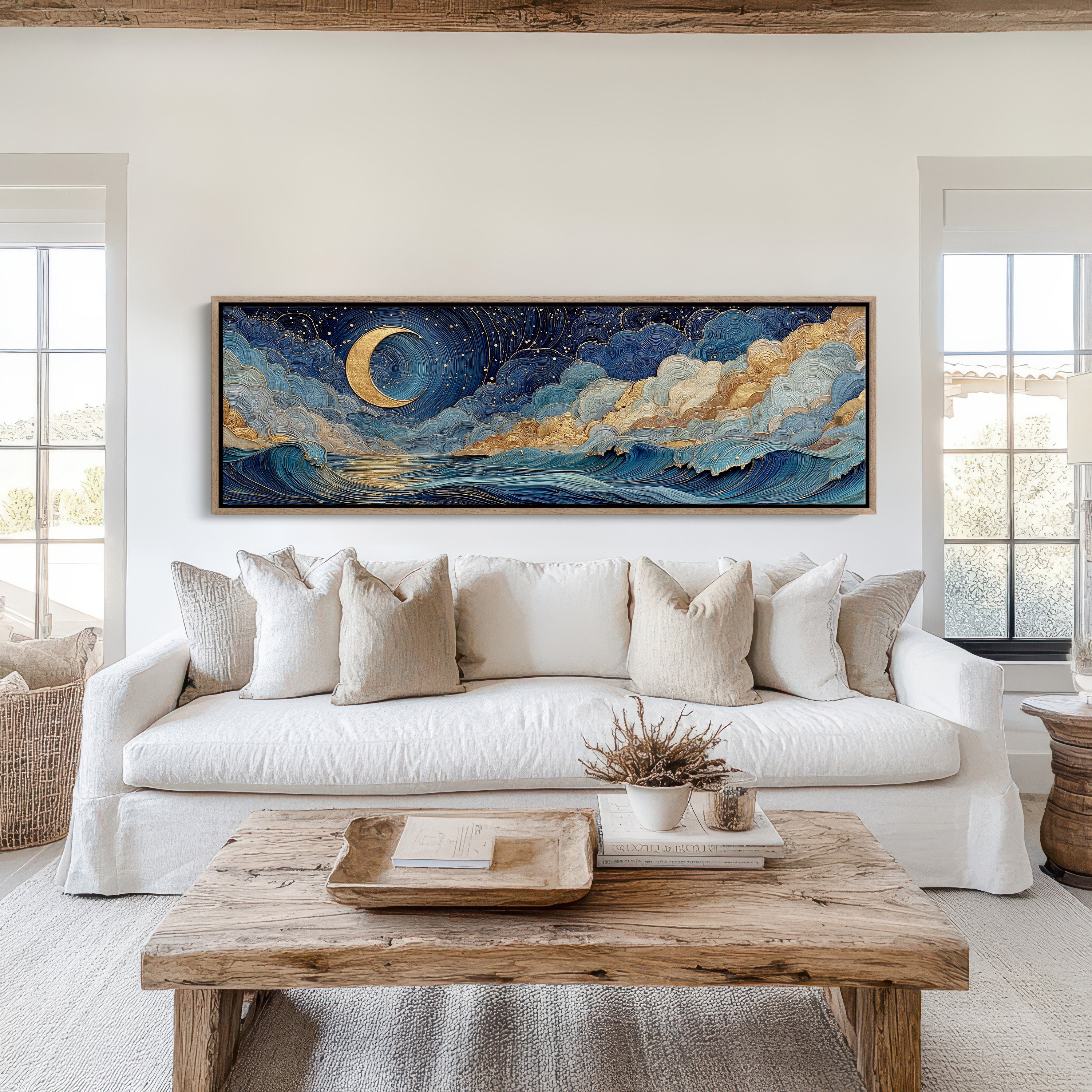 Celestial Moonlit Waves
