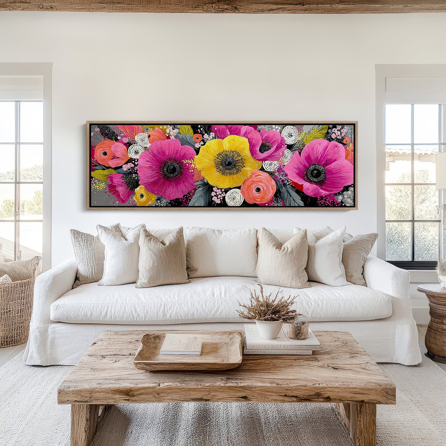 Vibrant Modern Floral Burst