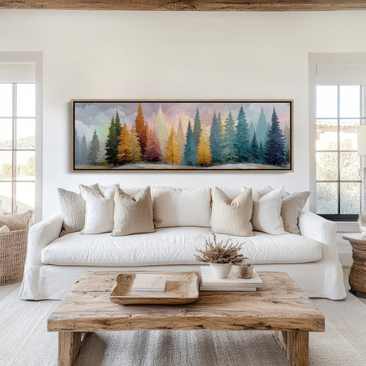 Winter Pines in Painted Light