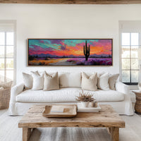 Neon Dust Over Desert Twilight