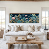 Lotus Garden Under Midnight Blue