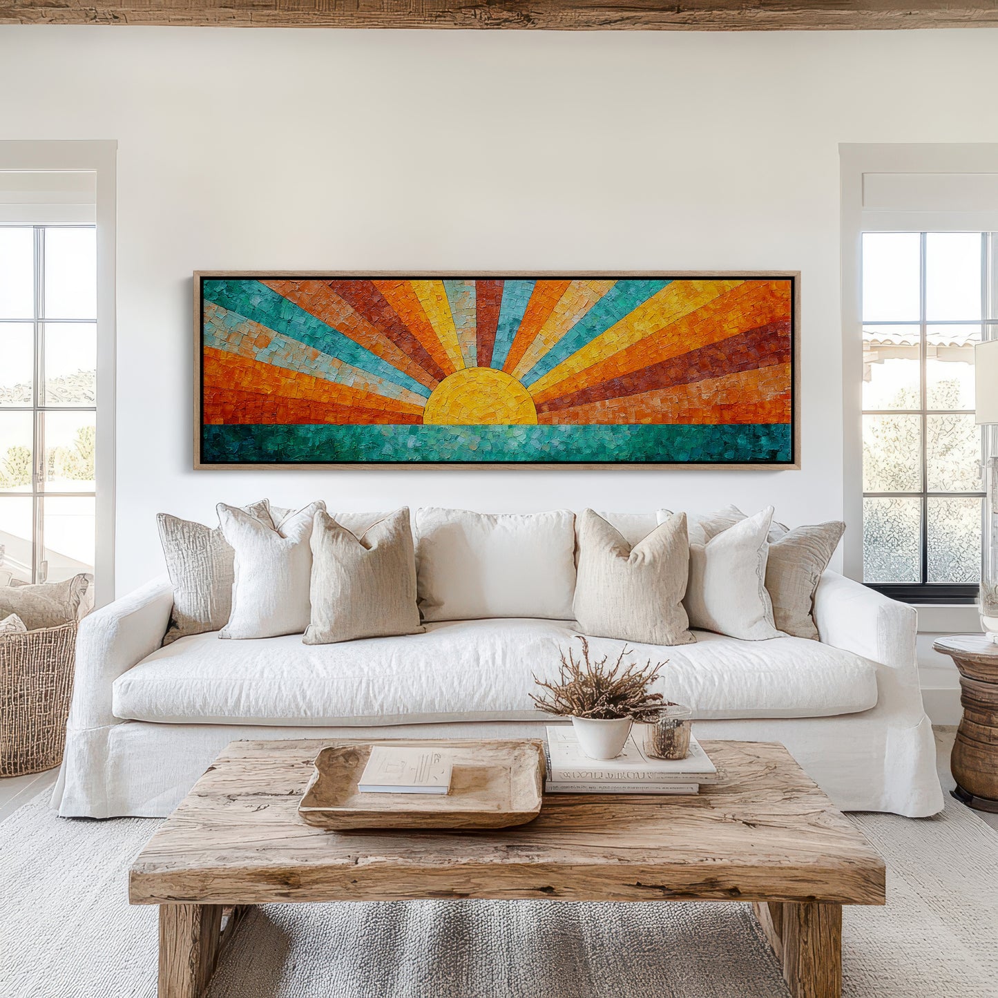 Sunburst Over Turquoise Waters