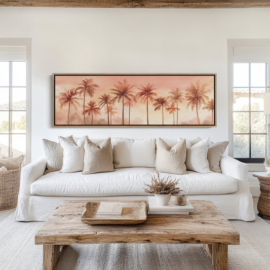 Palms in a Peach-Tinted Breeze