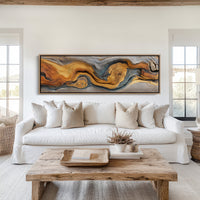 Golden Grain in Weathered Wood