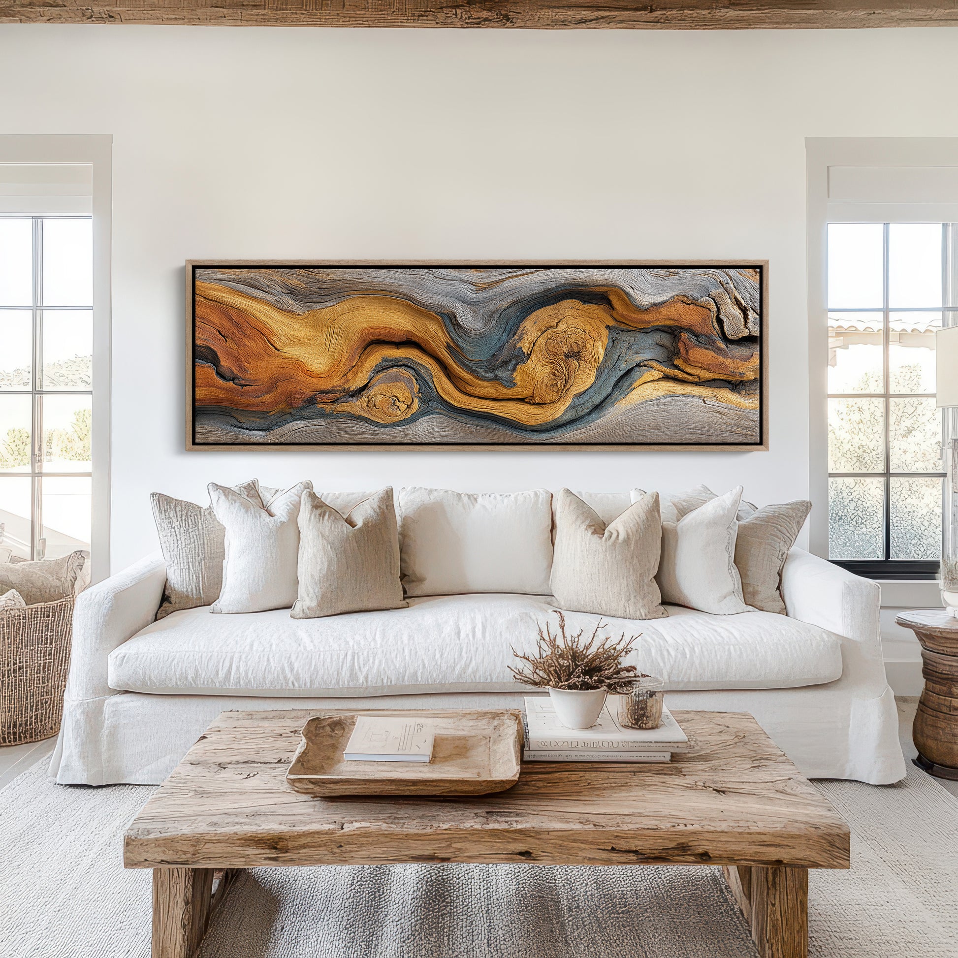 Golden Grain in Weathered Wood