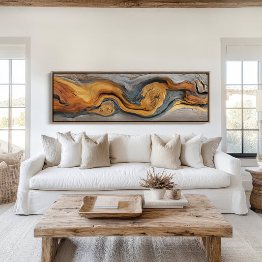 Golden Grain in Weathered Wood
