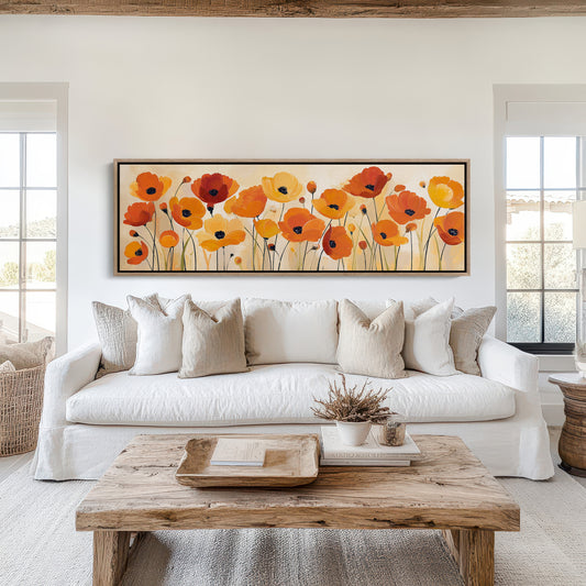 Poppies Dancing in Golden Light