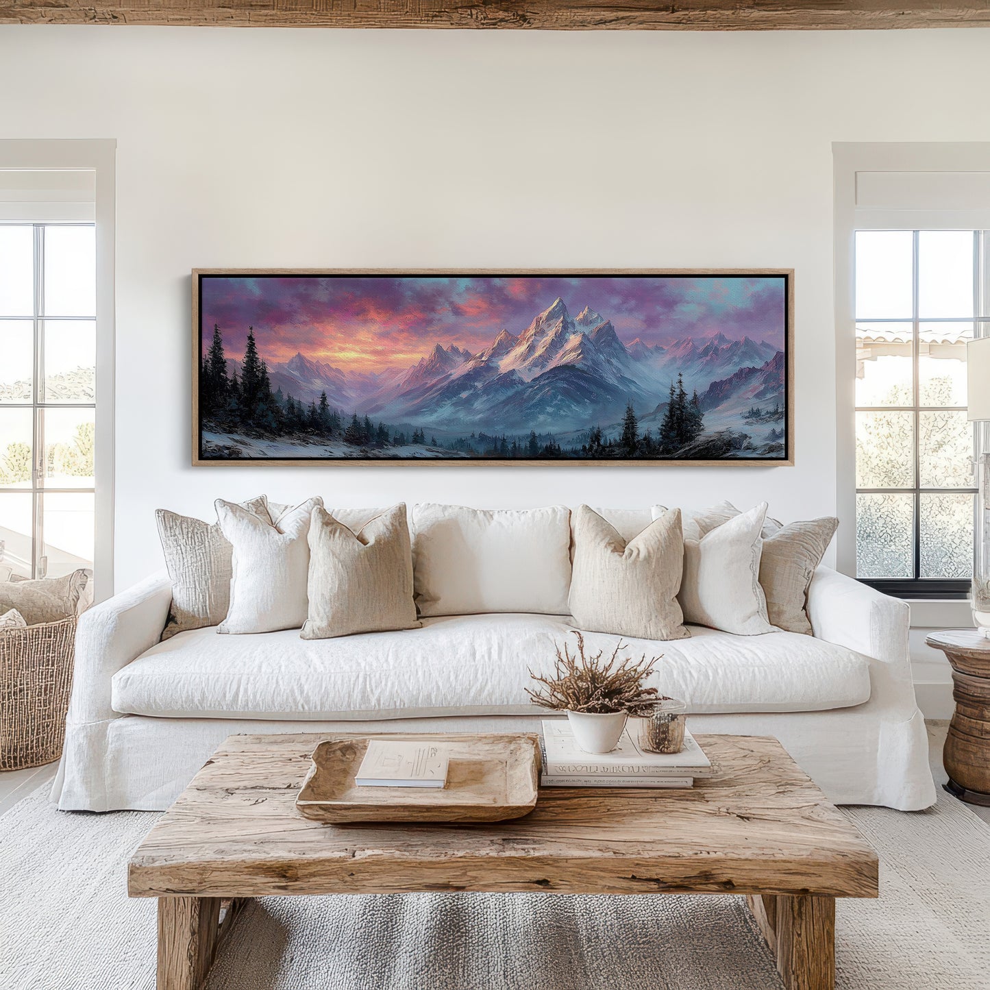 Dawn Fire on Winter Peaks