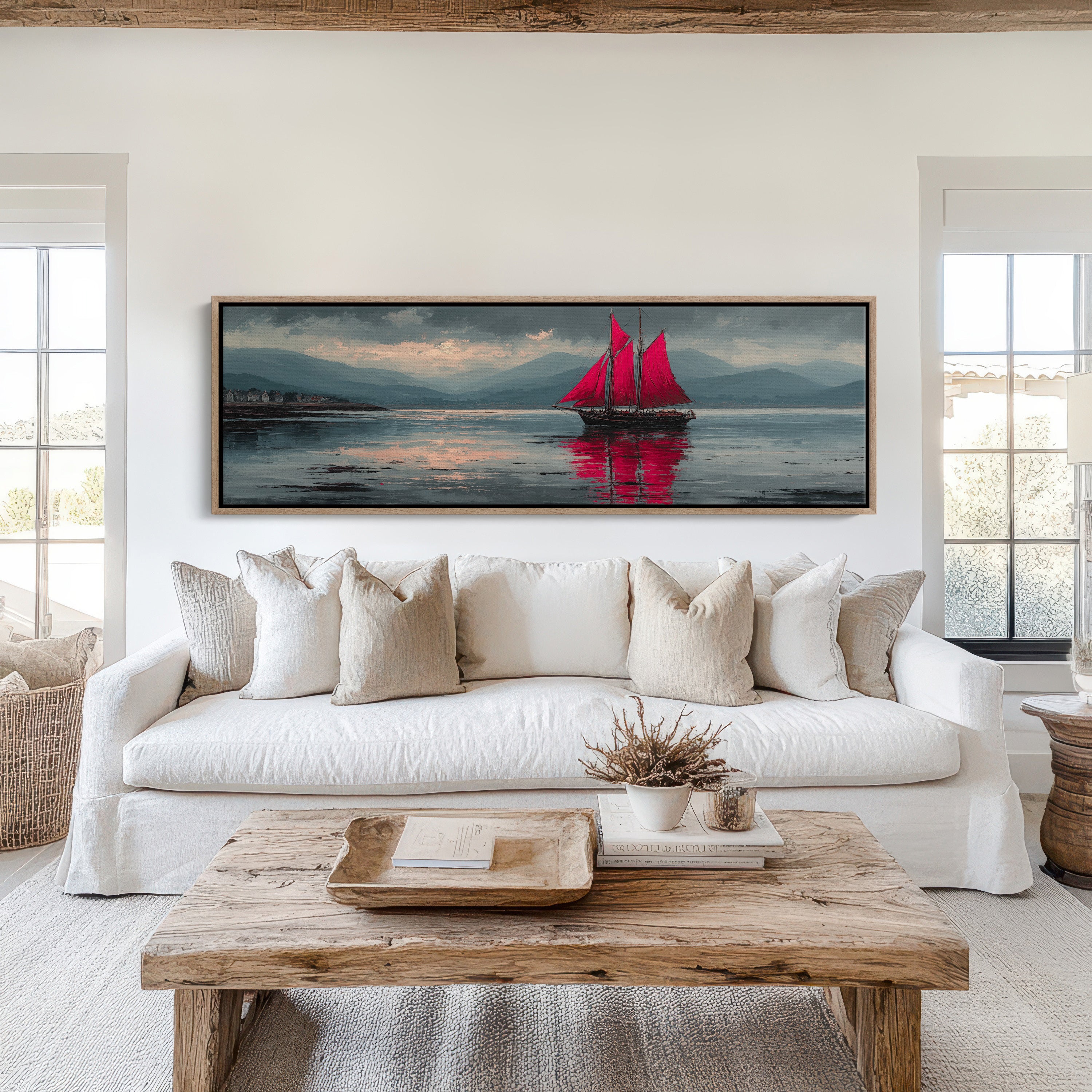 Red Sails Against the Gathering Storm