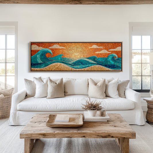 Sunrise Waves in Mosaic Light
