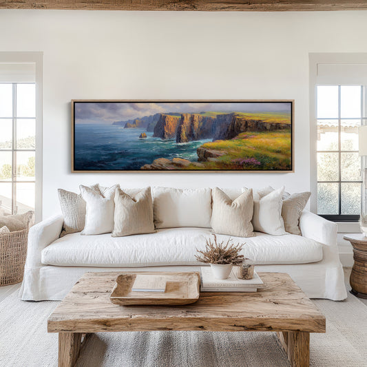 Sunlit Cliffs Above the Northern Sea