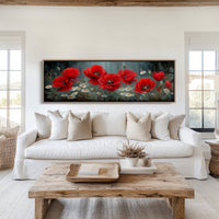 Crimson Blooms Beneath the Pines