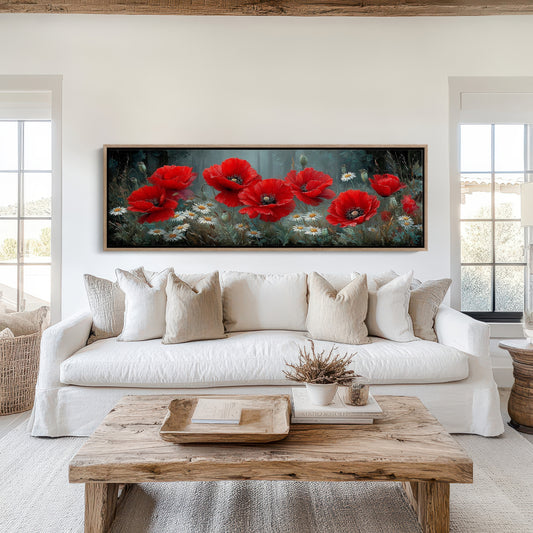 Crimson Blooms Beneath the Pines