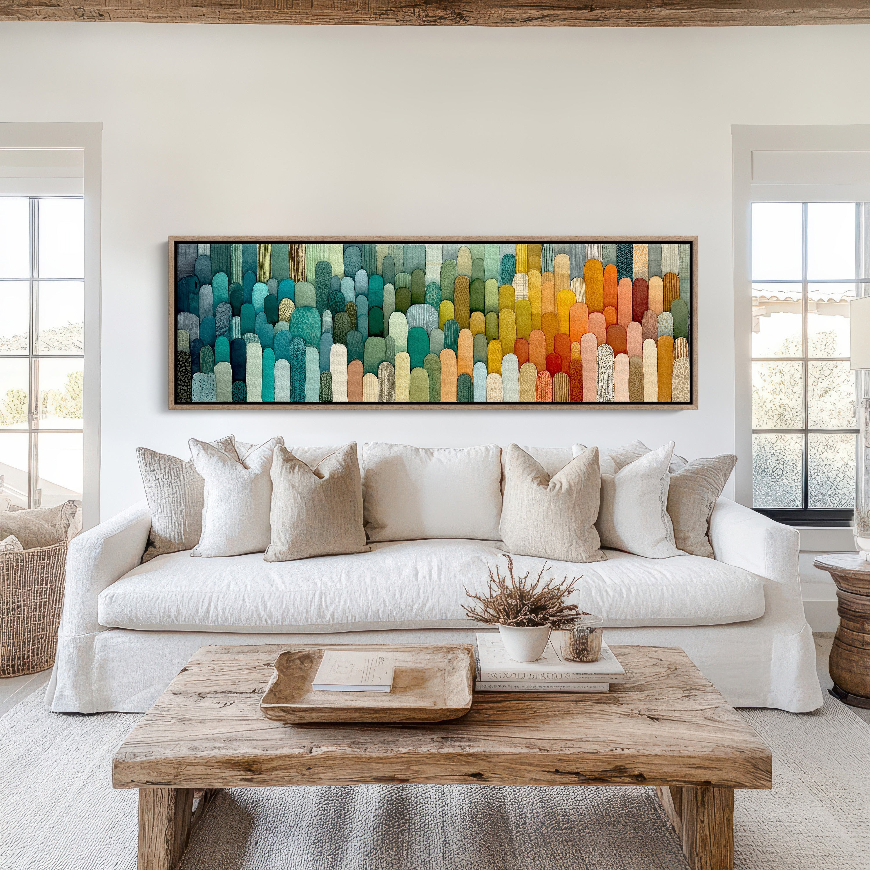 Hills of Color in Gentle Rows