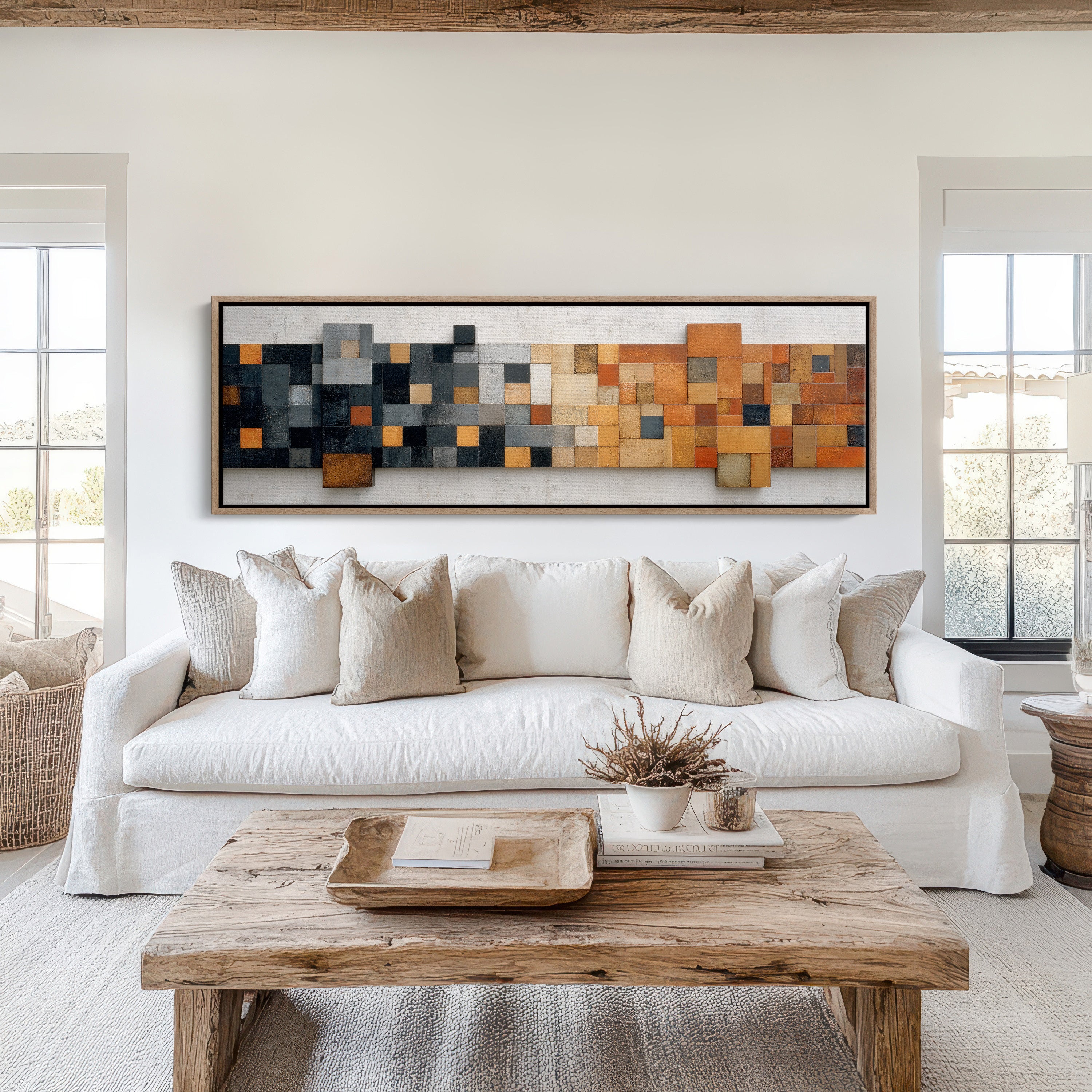 Rust and Charcoal Mosaic