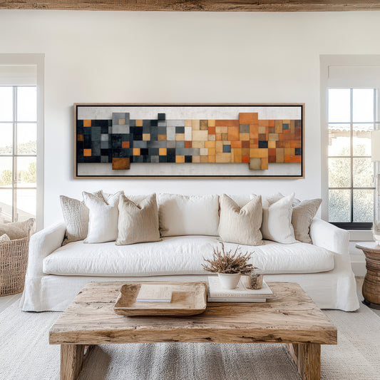 Rust and Charcoal Mosaic