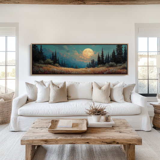 Moonrise Over the Wild Meadow