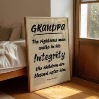 Grandpa, His Children Are Blessed — Newsprint