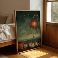 Smoke and Stars Over the Harbor