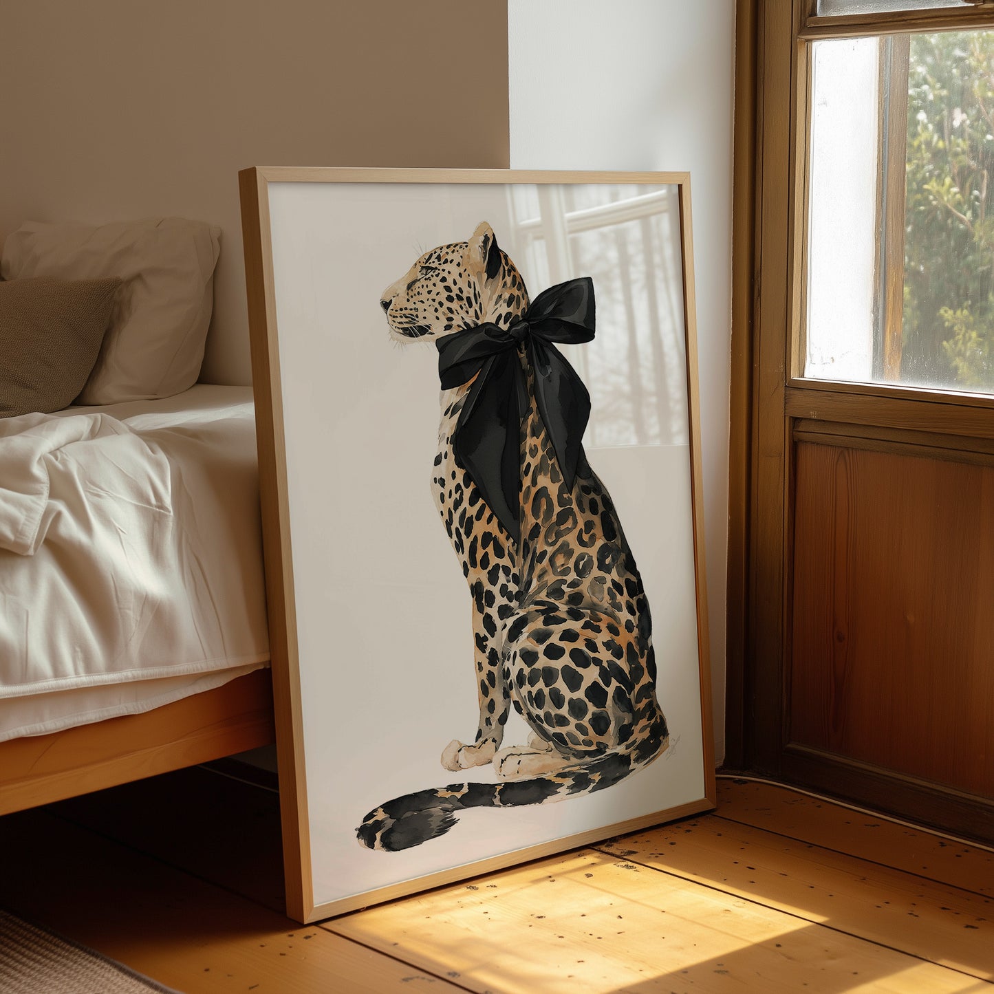 Painted Leopard, Bow Included