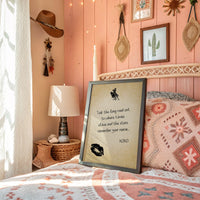 Took the Long Road Out — Cowboy Love Letter Print