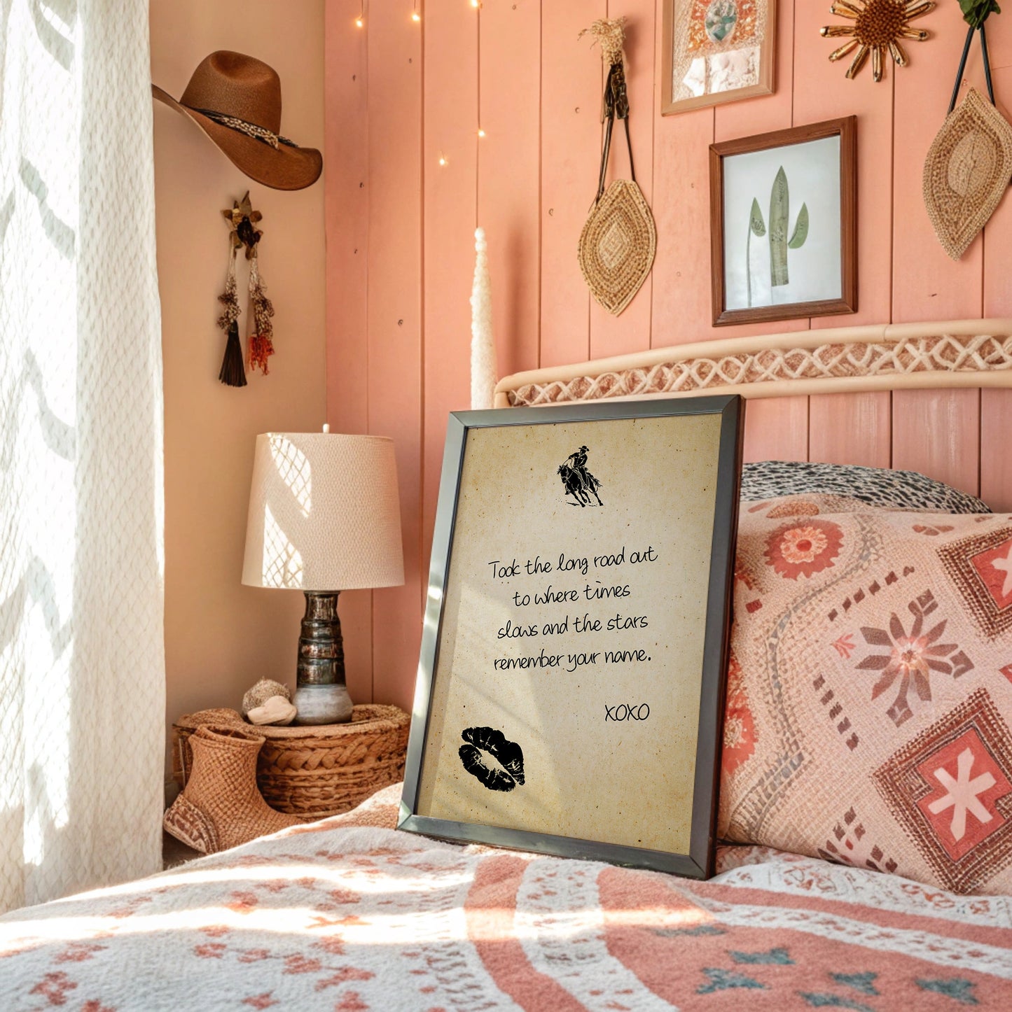 Took the Long Road Out — Cowboy Love Letter Print