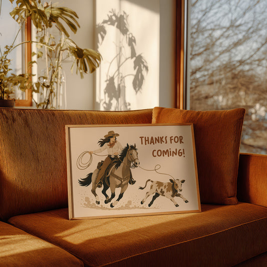 Cowgirl Wrangling Words of Thanks
