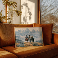 Riders at the Foot of the Tetons