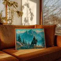 Solitary Ranger in Turquoise Peaks