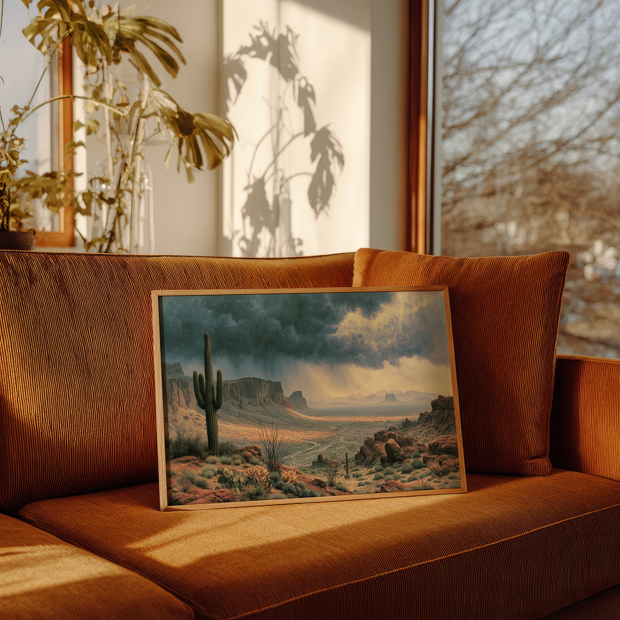 Rain Sweeping the Sonoran Basin