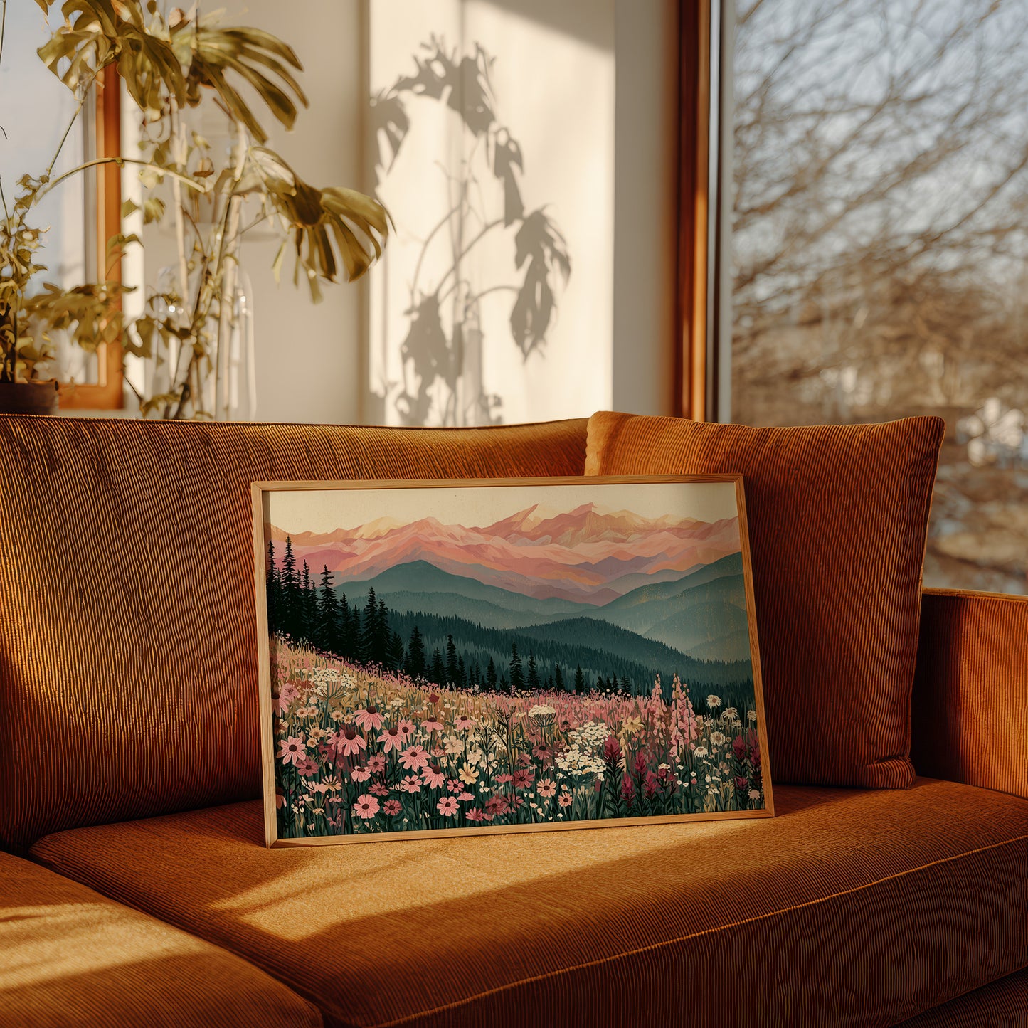 Coneflower Meadow Sunset