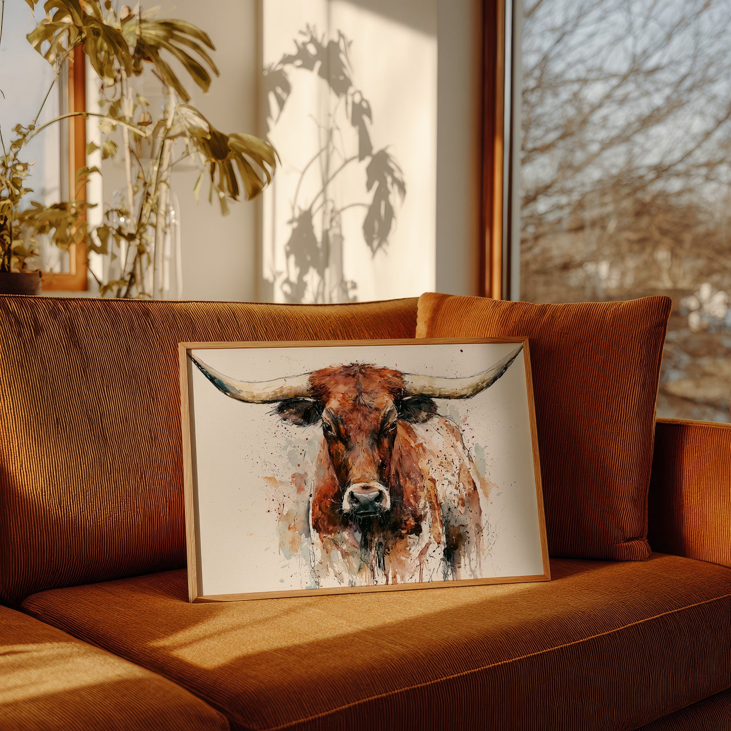 Longhorn in Ink and Rust