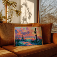 Saguaro Silhouettes at Twilight