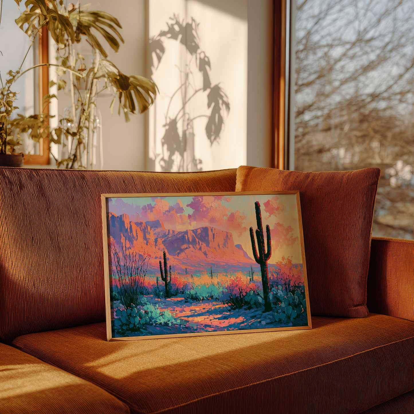 Saguaro Silhouettes at Twilight