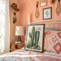 Blooming Saguaro: A Desert Garden Study