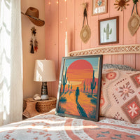 Long Shadows at Sundown: Desert Wanderer