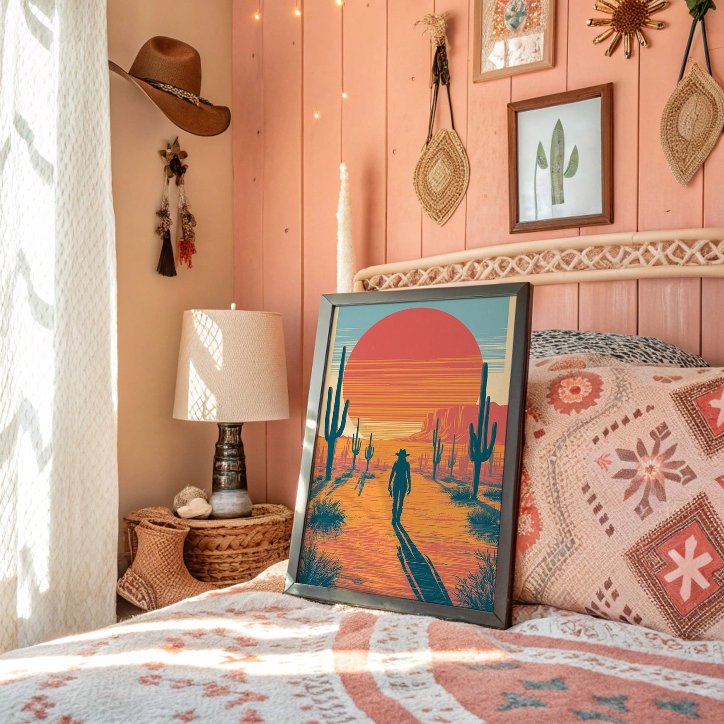 Long Shadows at Sundown: Desert Wanderer