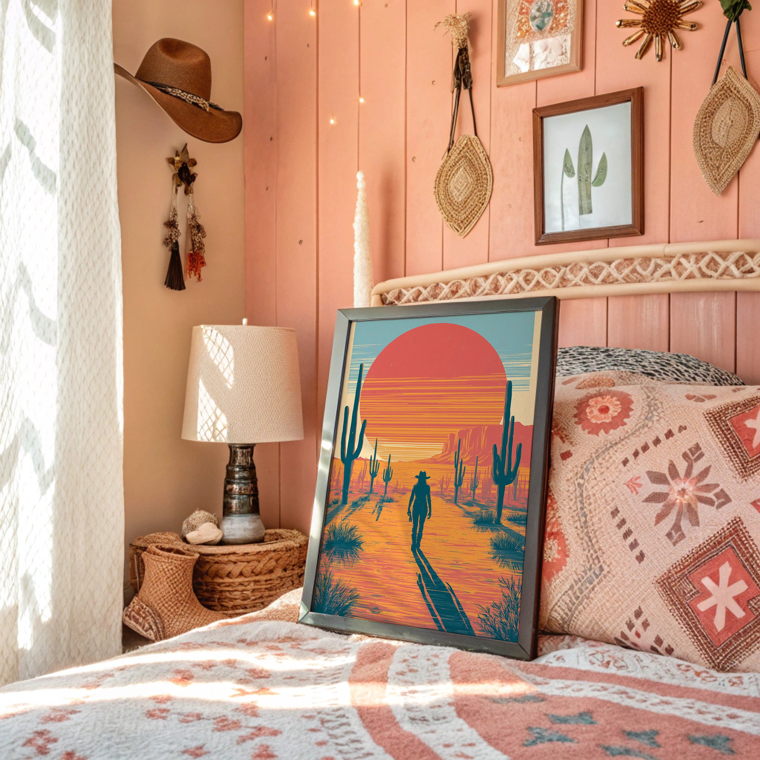 Long Shadows at Sundown: Desert Wanderer