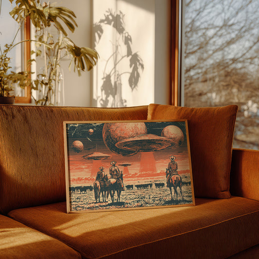 Cattle Drive Under Strange Skies